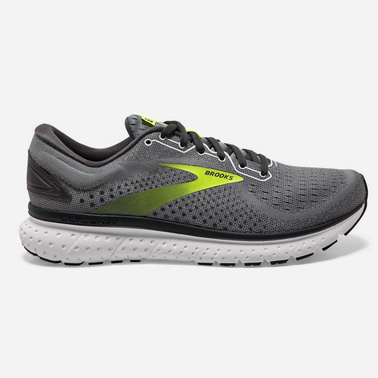 Ténis Brooks Glycerin 18 Sapatilhas De Corrida Para Estrada Homem Cinzentas (35908WBVP)